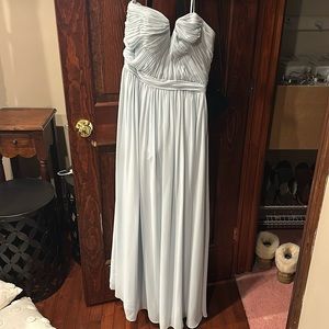 Baby blue bridesmaid or prom dress